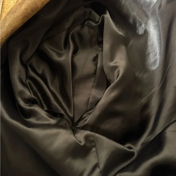 Vintage 90’s Men’s Brown Leather Bomber Jacket - Picture 10 of 16